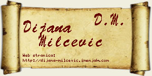 Dijana Milčević vizit kartica